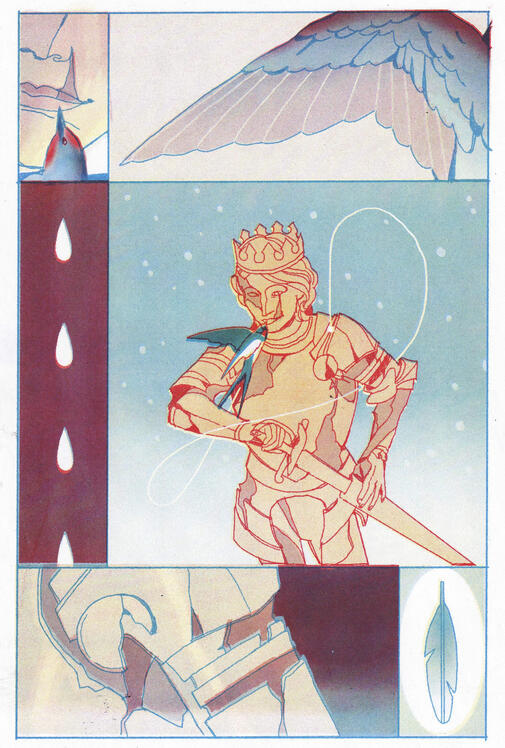 The Happy Prince 2 - risograph print